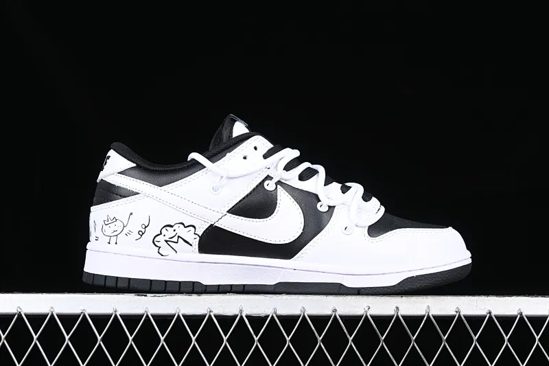 All categories Nk SB Dunk series Nk SB Dunk Low low-top sneakers Nk Dunk Low Reverse Panda-Little Monster SB strap low-top casual sneakers DD1391-100